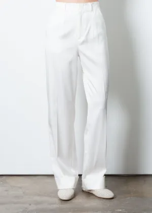 Cupro Cuffed Wide Pants - THIERRY