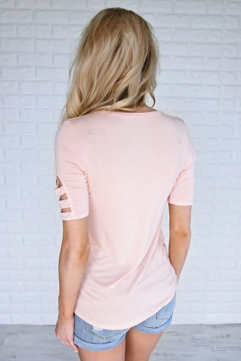 Day Off Light Pink Top