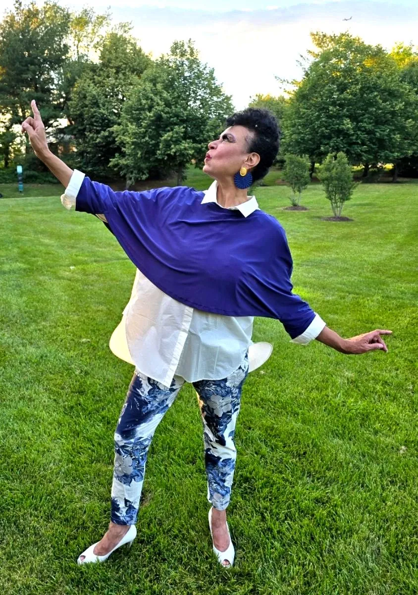 Delores Off the Shoulder Cape - Style #2419 (Fuchsia)