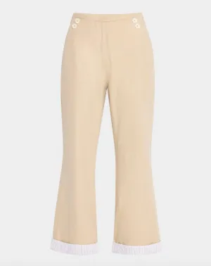 DEREK LAM 10 CROSBY VERITA COMBO CUFFED PANT