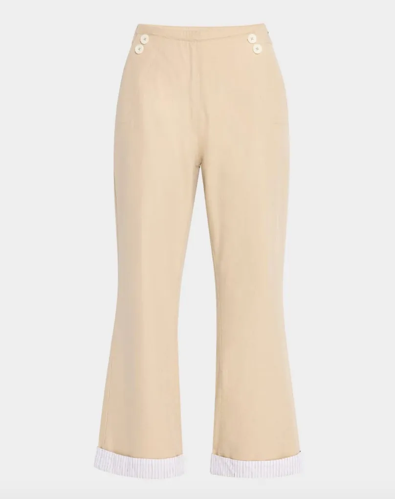 DEREK LAM 10 CROSBY VERITA COMBO CUFFED PANT