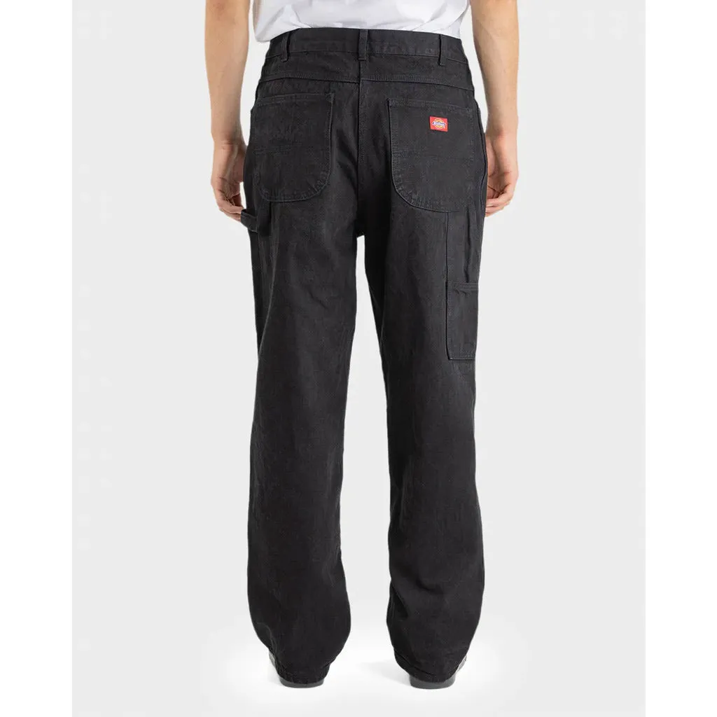 DICKIES RELAXED FIT DUCK CARPENTER JEAN - RINSED BLACK