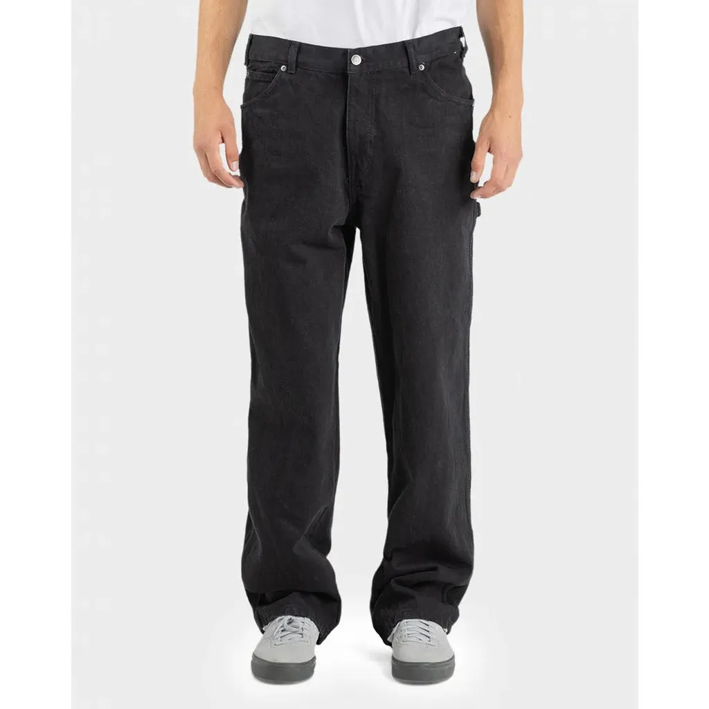 DICKIES RELAXED FIT DUCK CARPENTER JEAN - RINSED BLACK
