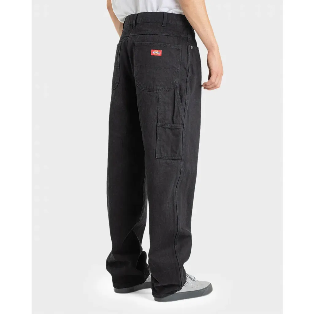DICKIES RELAXED FIT DUCK CARPENTER JEAN - RINSED BLACK