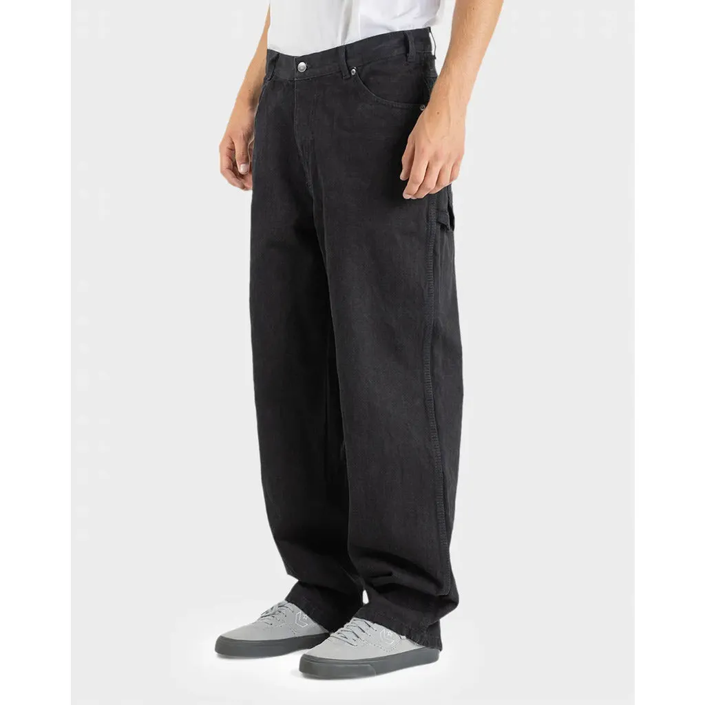 DICKIES RELAXED FIT DUCK CARPENTER JEAN - RINSED BLACK