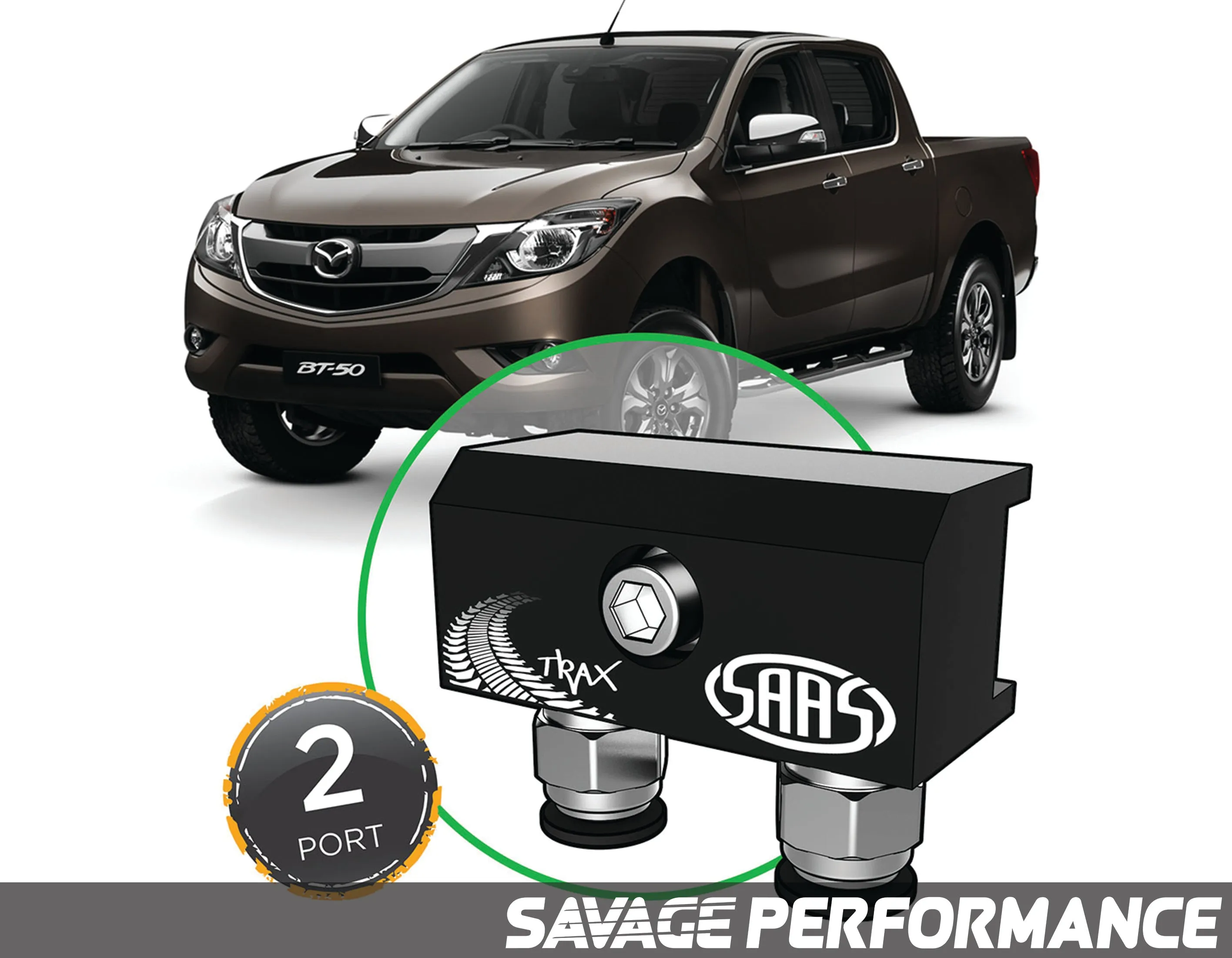 Diff Breather Kit - 2 Port suits MAZDA BT-50 2015- Onwards
