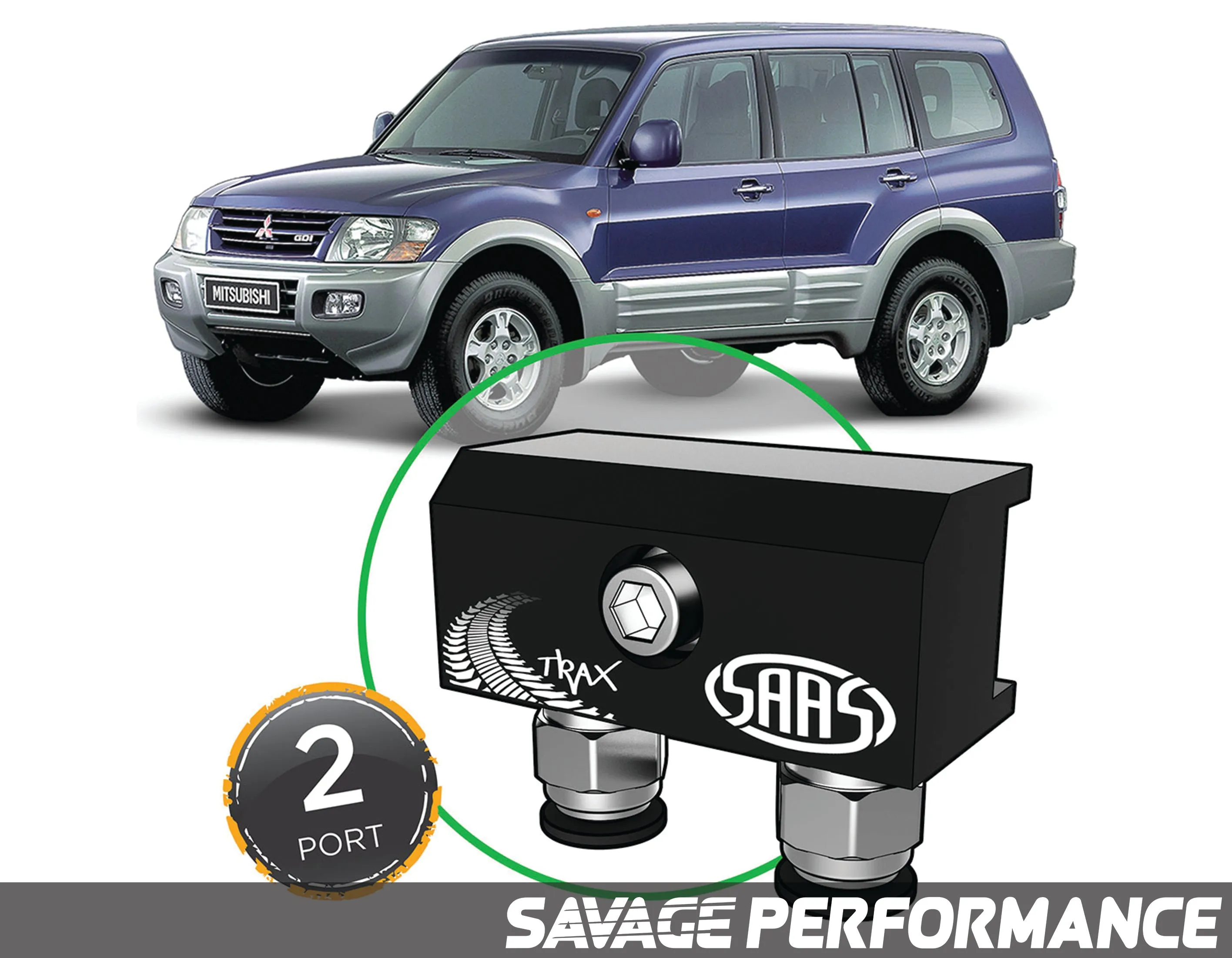 Diff Breather Kit - 2 Port suits MITSUBISHI PAJERO NM-NP 2000-2006