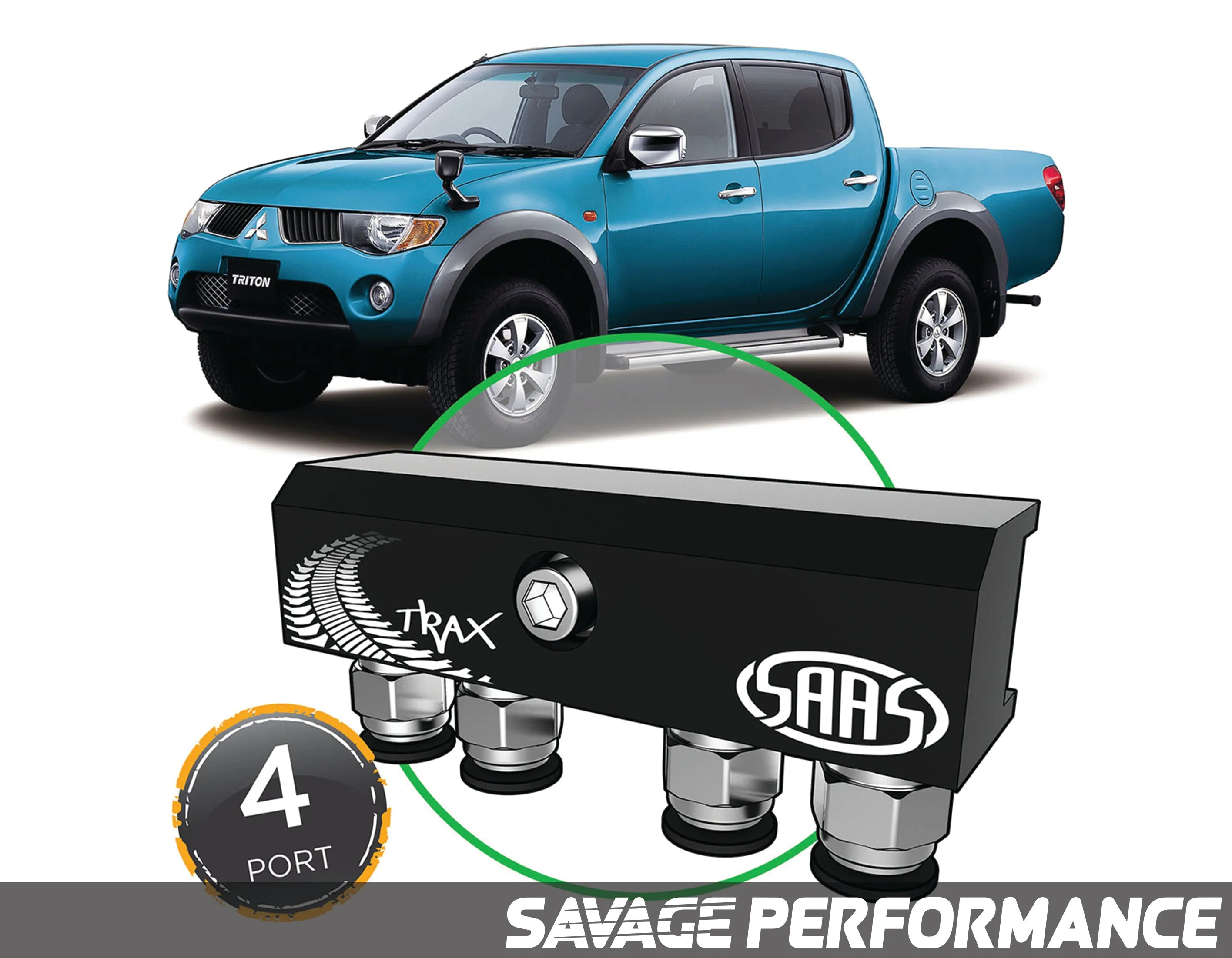 Diff Breather Kit - 4 Port suits MITSUBISHI TRITON ML-MN 2006-2015