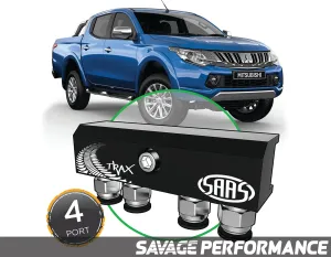 Diff Breather Kit - 4 Port suits MITSUBISHI TRITON MQ 2015- Onwards