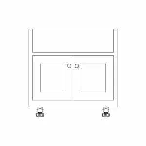 Double Belfast Sink Base Cabinet