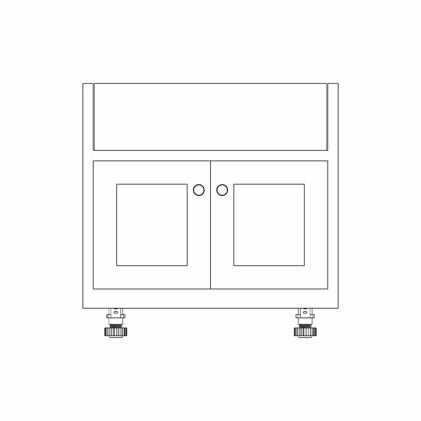Double Belfast Sink Base Cabinet
