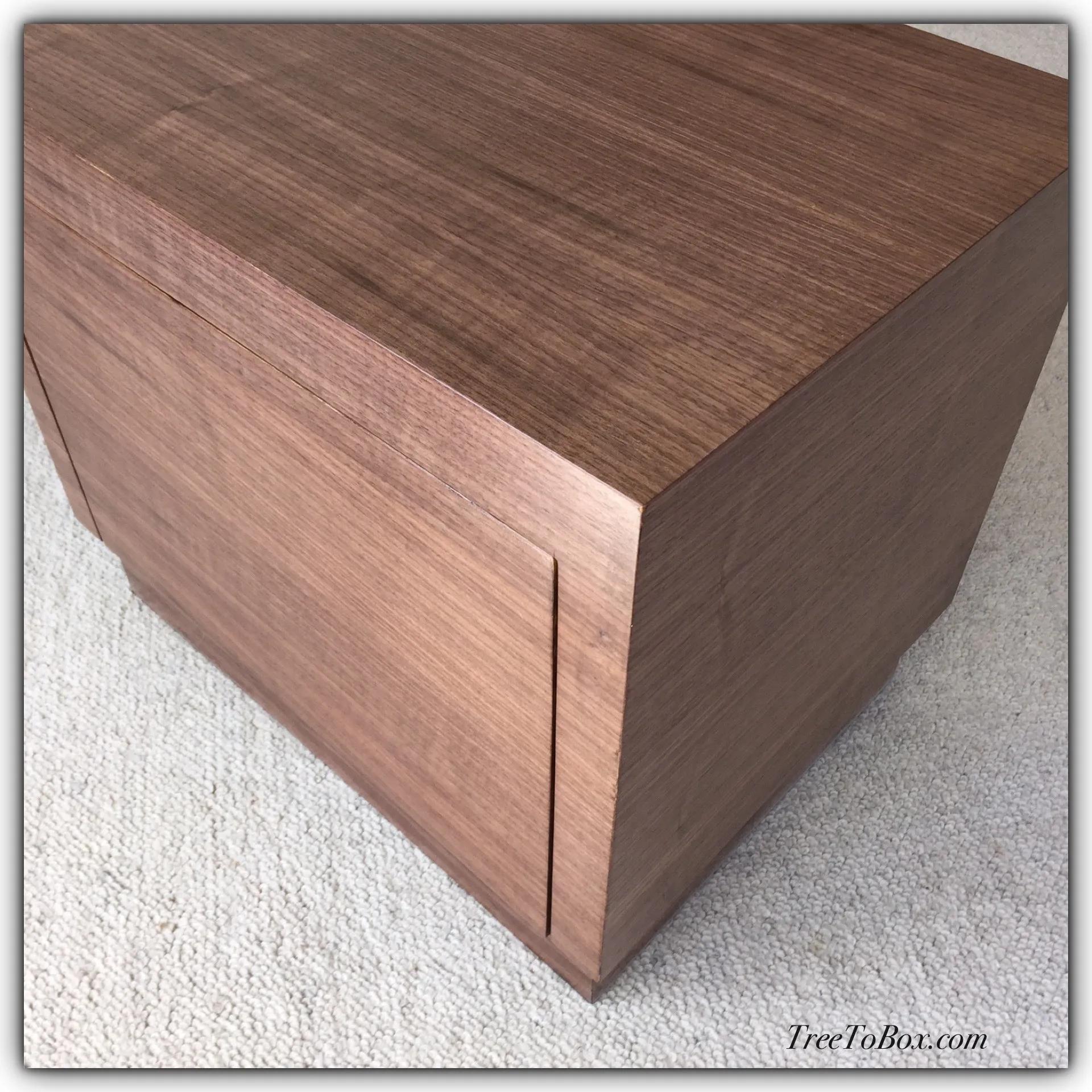 Double Revolving vinyl record album cabinet
