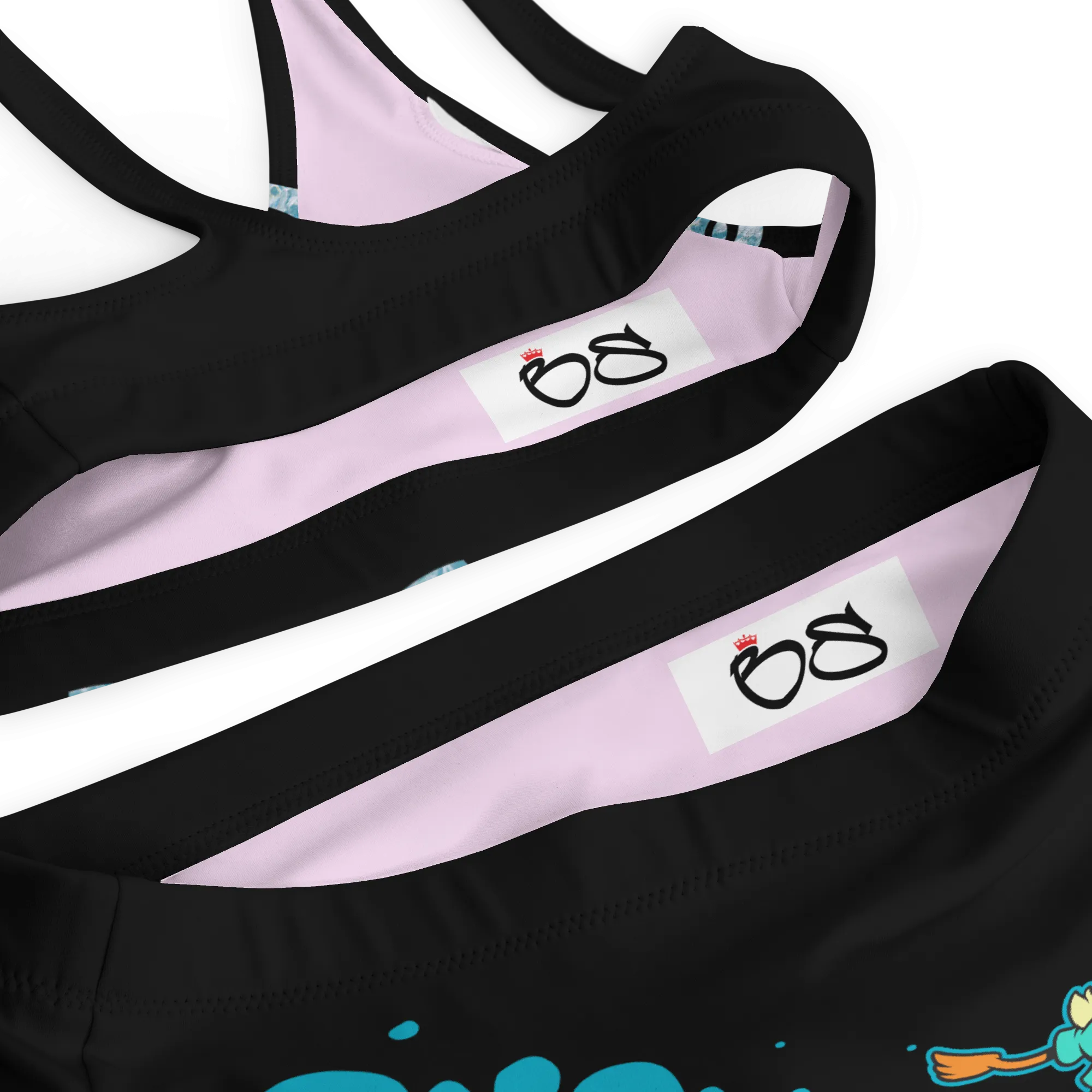 Duck Dive v1 Recycled high-waisted bikini