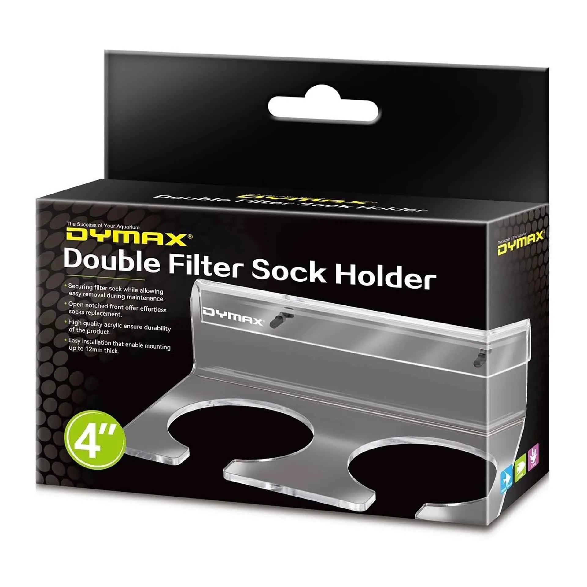 Dymax Filter Sock Holder - Double 4"