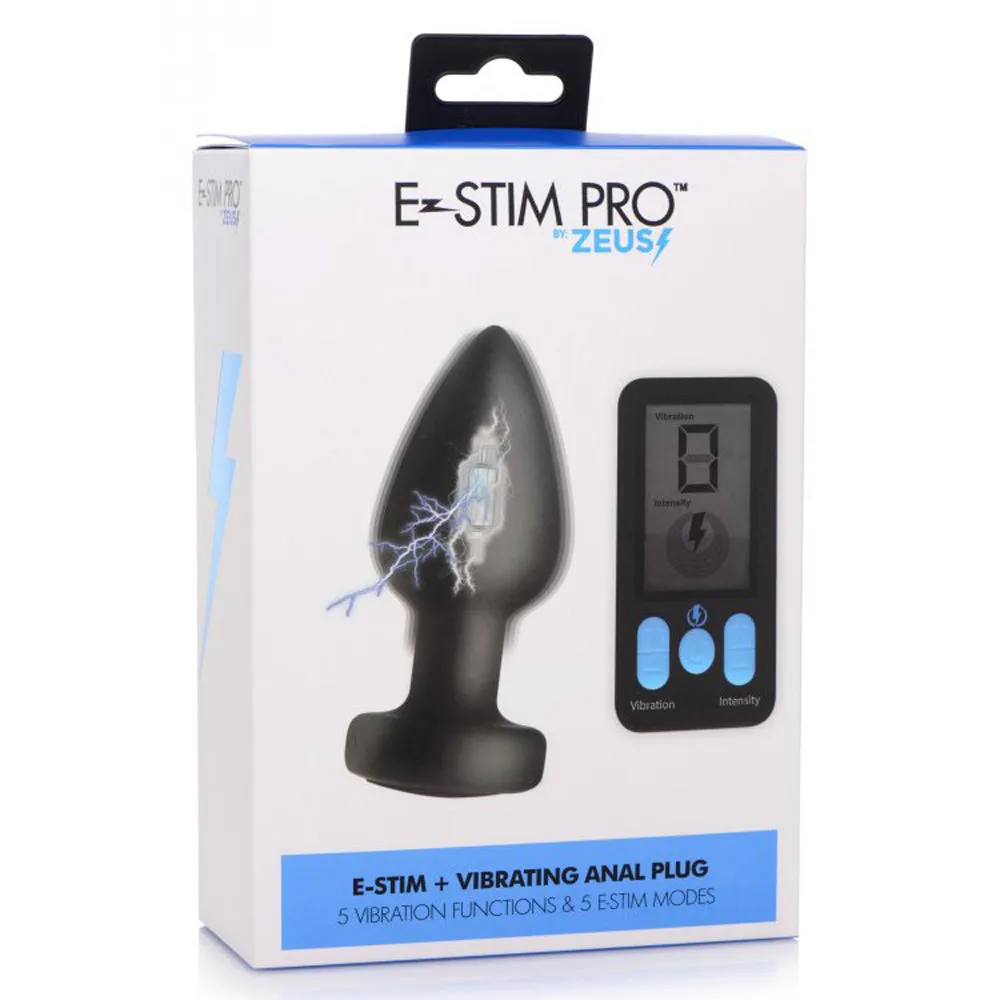 E-Stim Pro Vibrating Anal Plug w RC *