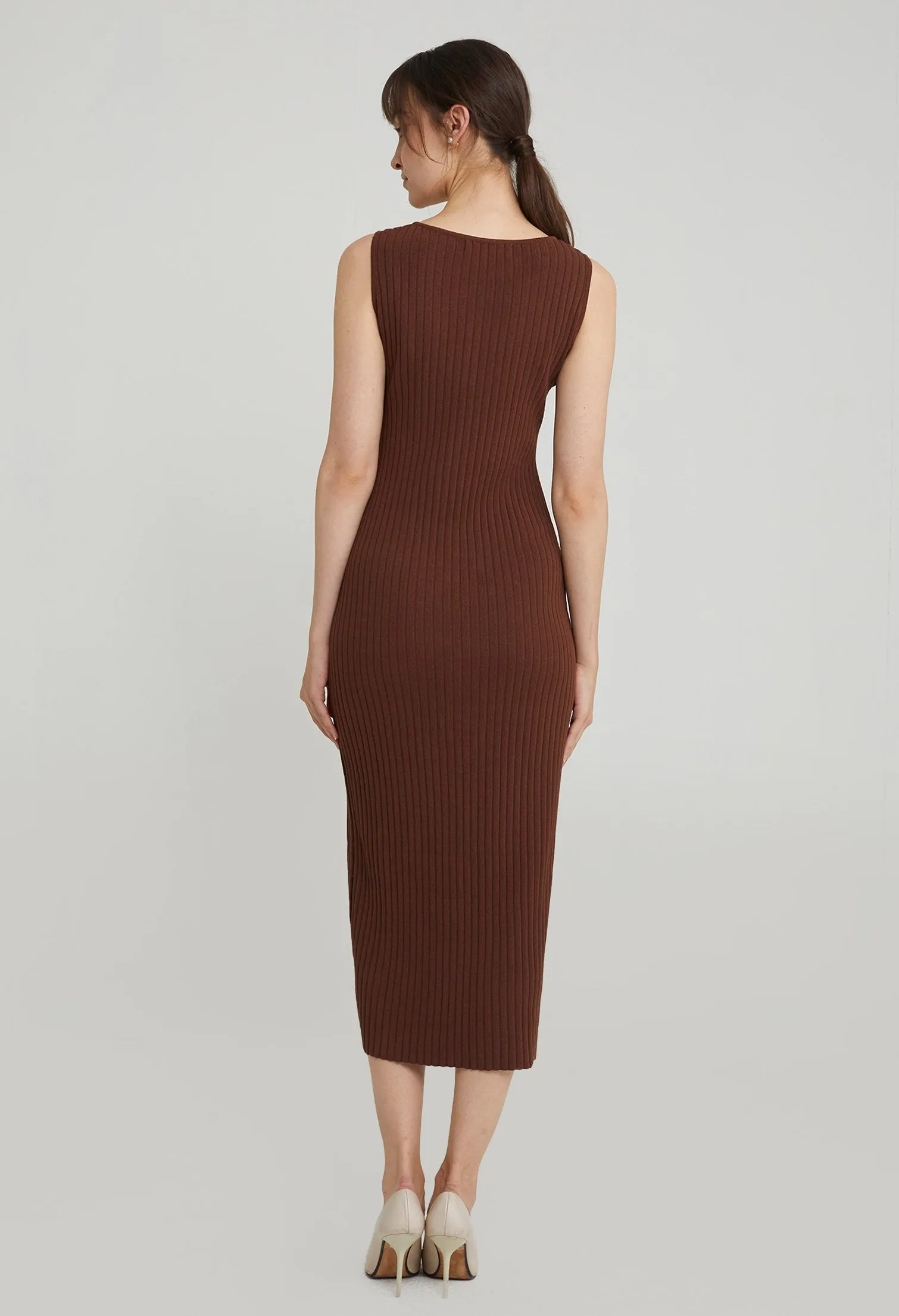 Everyday Button Bodycon Dress