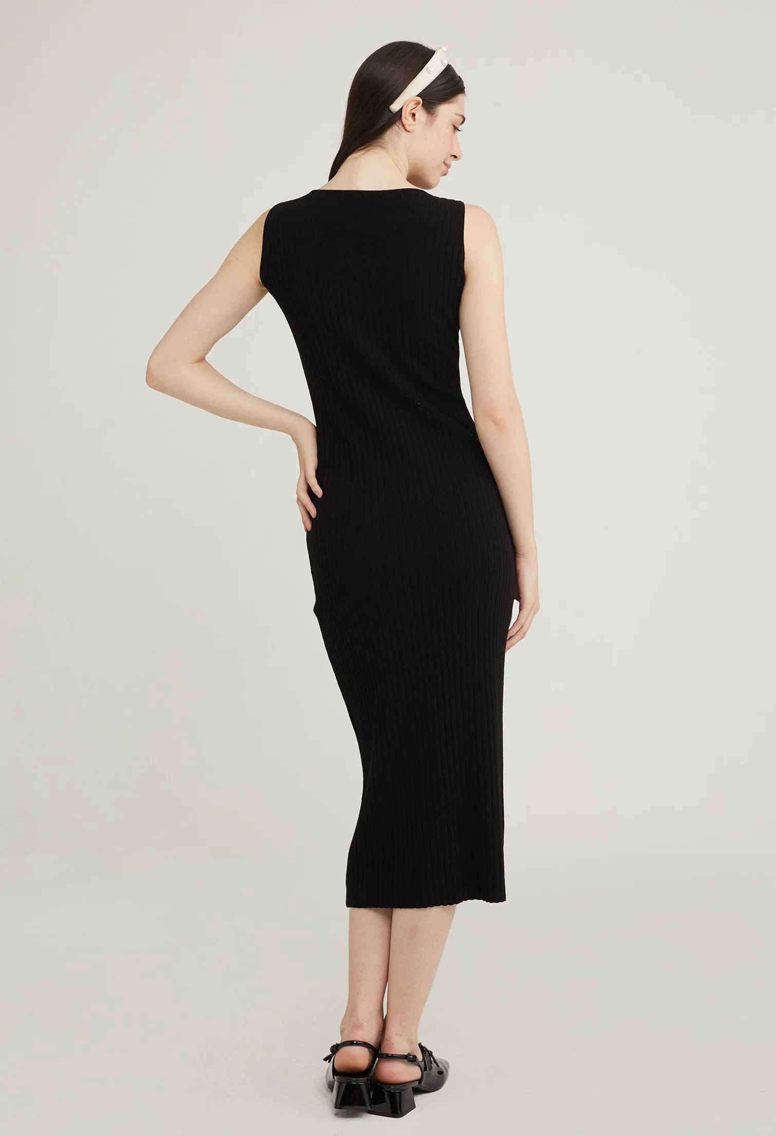 Everyday Button Bodycon Dress