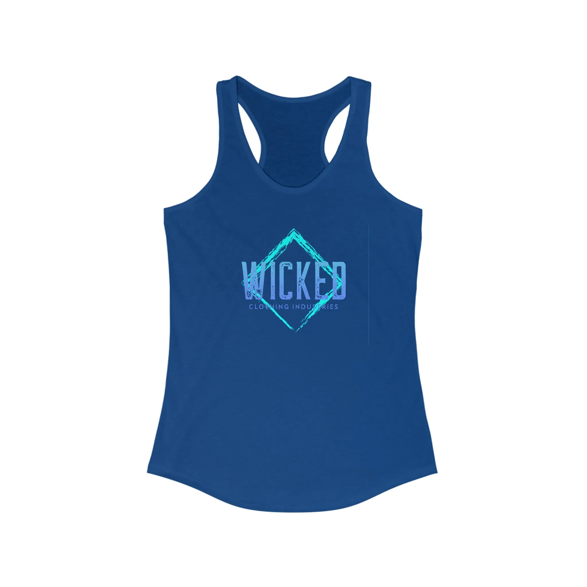 Faded Out Ocean/ Vintage Black /Racerback Tank Top