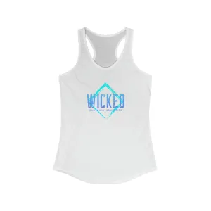 Faded Out Ocean/ Vintage Black /Racerback Tank Top