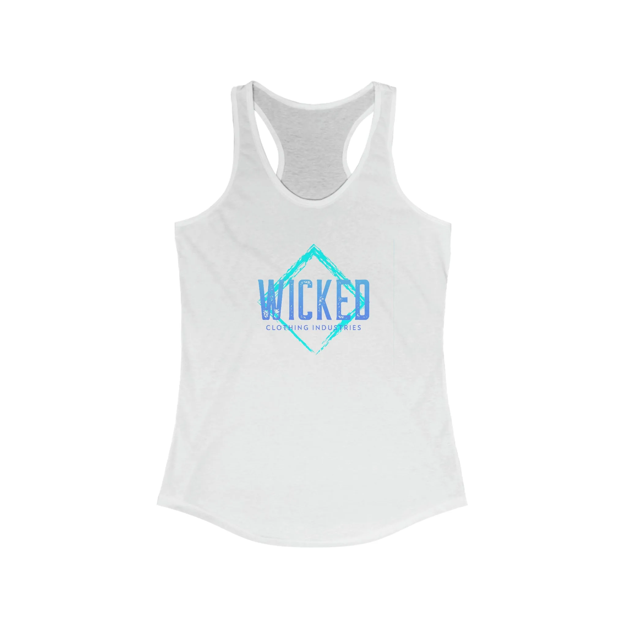 Faded Out Ocean/ Vintage Black /Racerback Tank Top