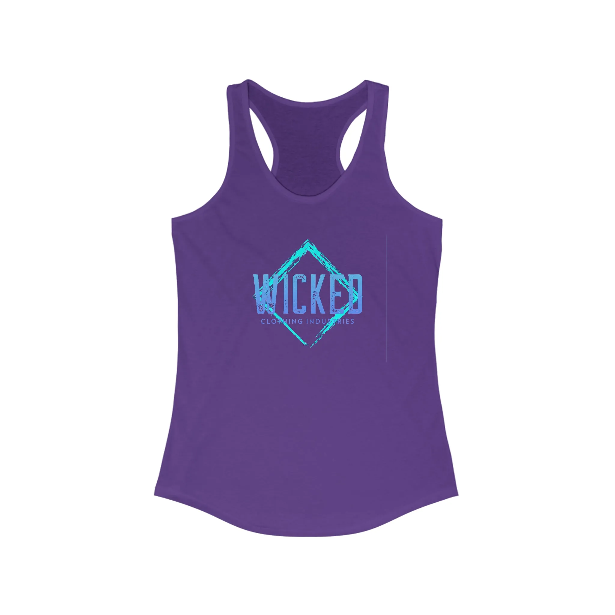 Faded Out Ocean/ Vintage Black /Racerback Tank Top