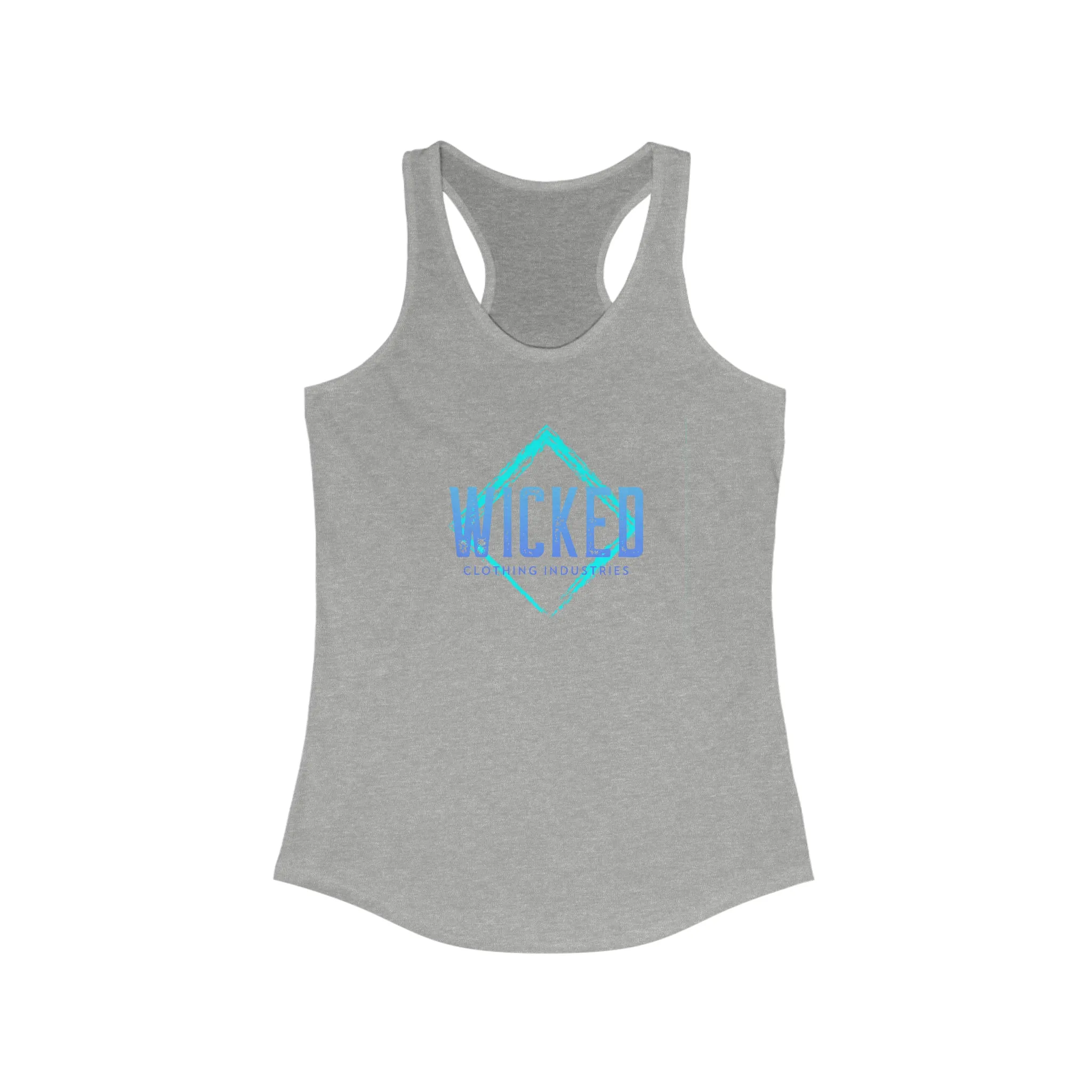 Faded Out Ocean/ Vintage Black /Racerback Tank Top