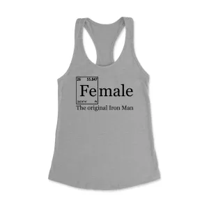 Female Ironman Racerback Tank Top