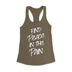Find Peace in the Pain Racerback Tank Top