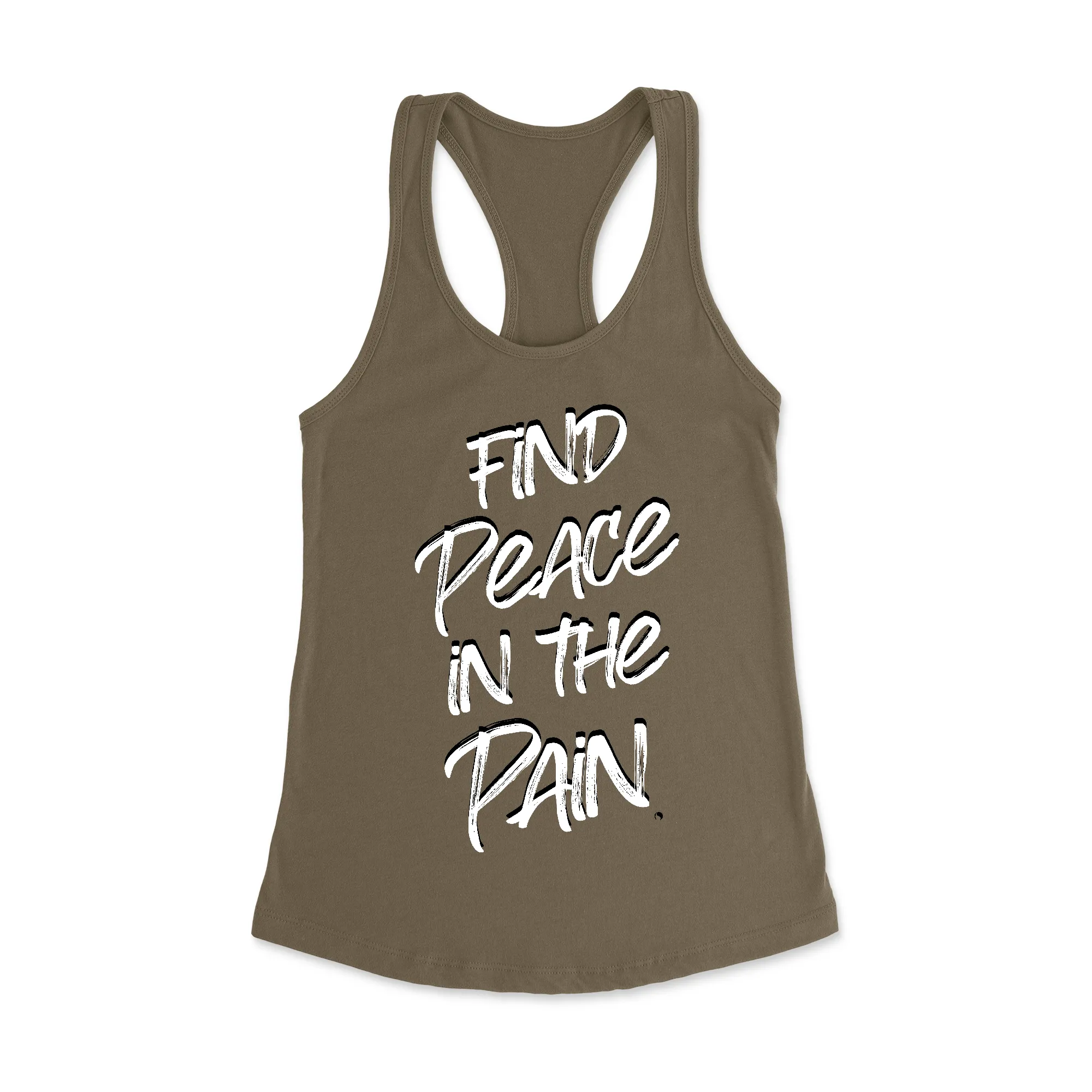 Find Peace in the Pain Racerback Tank Top