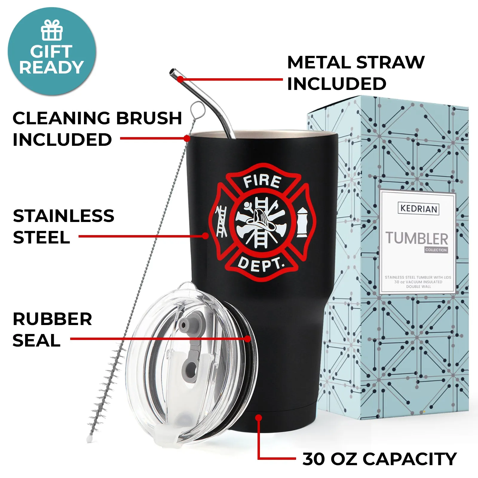 Firefighter Tumbler 30oz