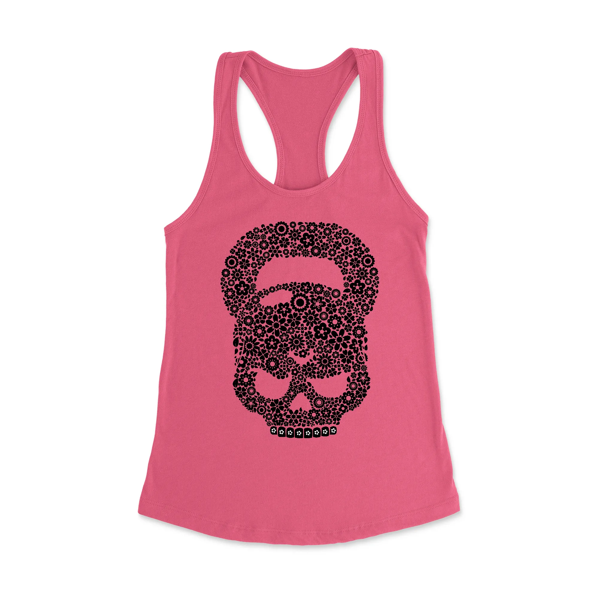 Floral Kettlebell Racerback Tank Top