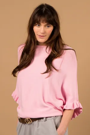 Frill Sleeve Batwing Jumper