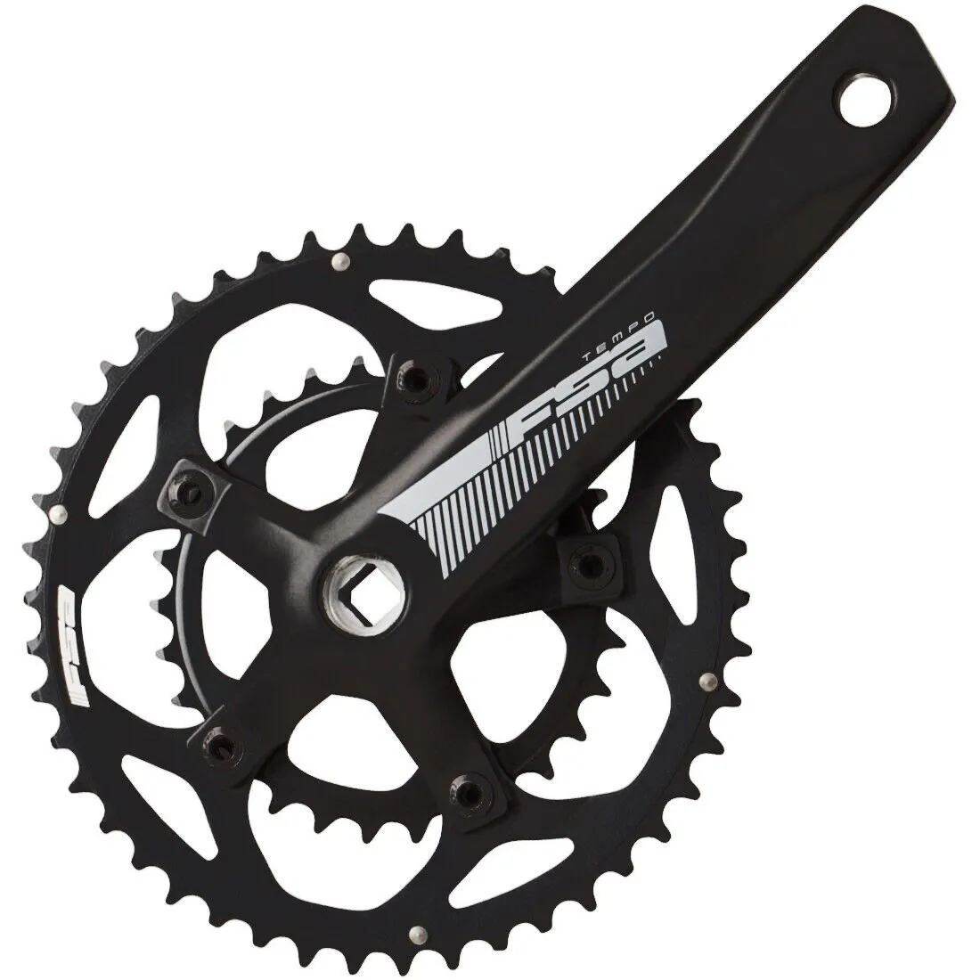 FSA Tempo Compact Road Chainset - 50 / 34T - 175mm Crank Arm - JIS Square Taper