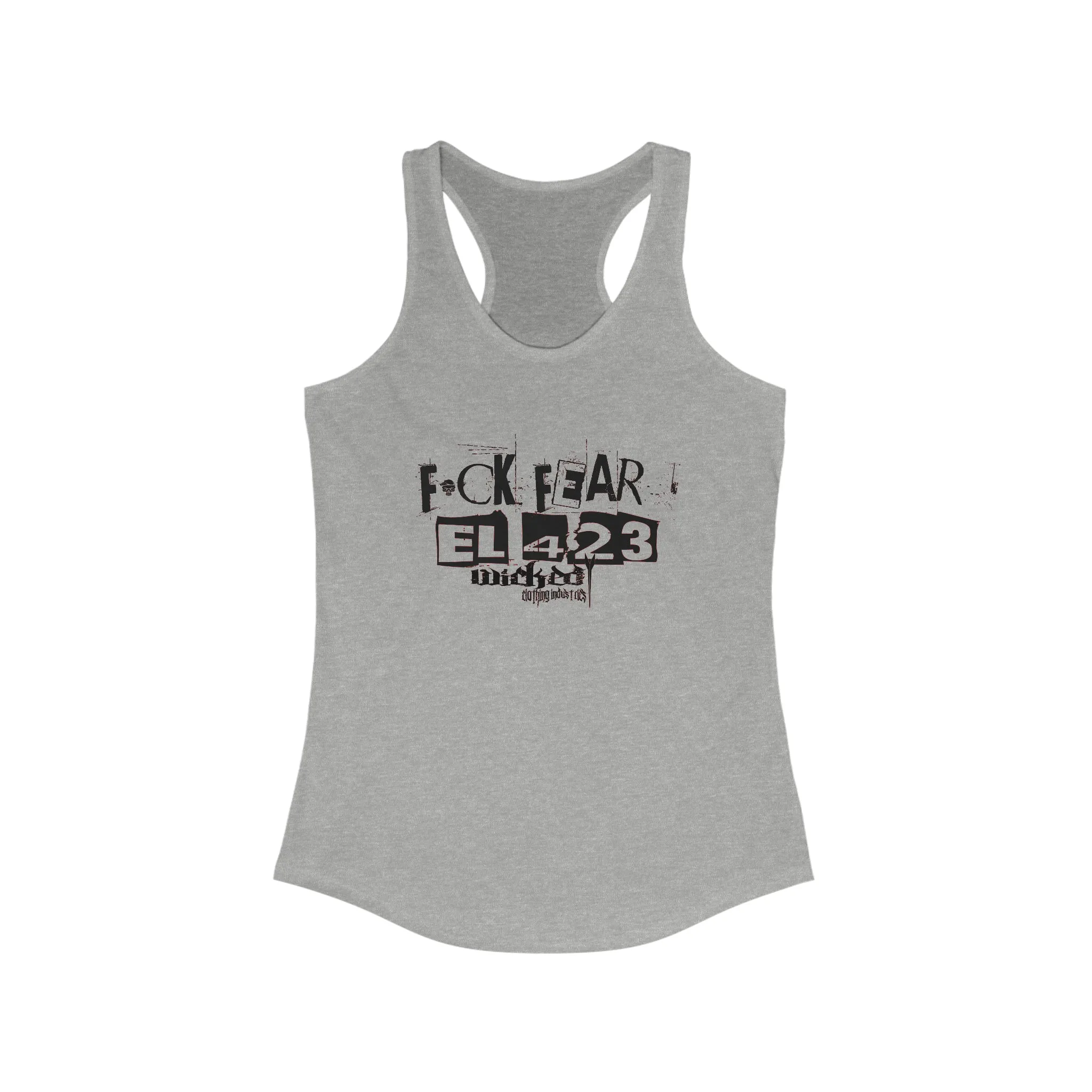 Fuck Fear WCI EL423 Black with Red highlights / Racerback Tank Top