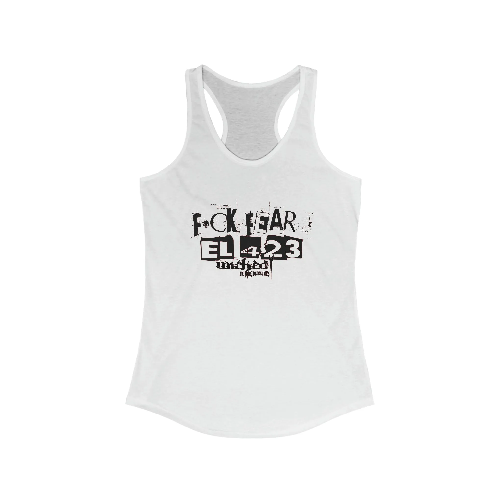 Fuck Fear WCI EL423 Black with Red highlights / Racerback Tank Top