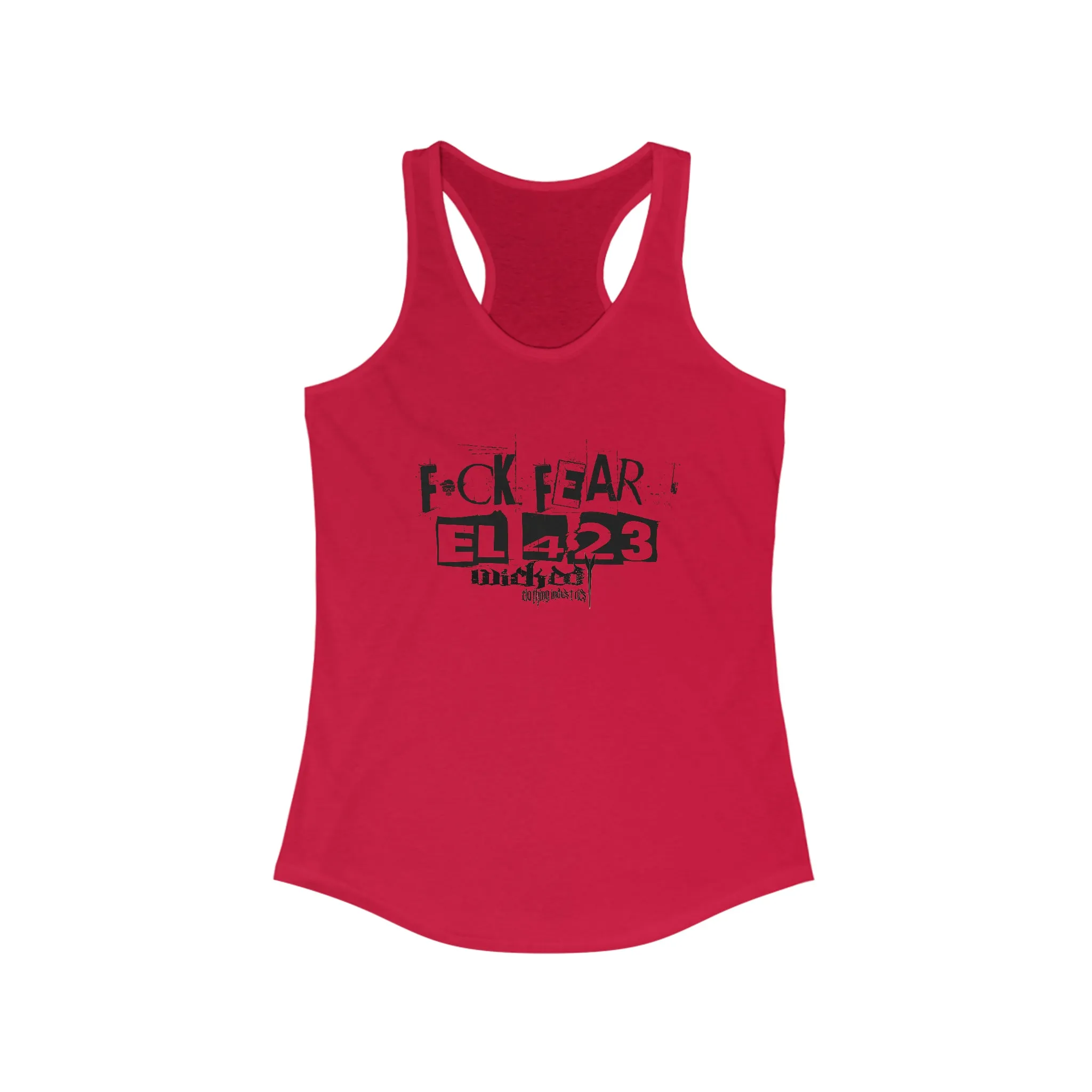 Fuck Fear WCI EL423 Black with Red highlights / Racerback Tank Top