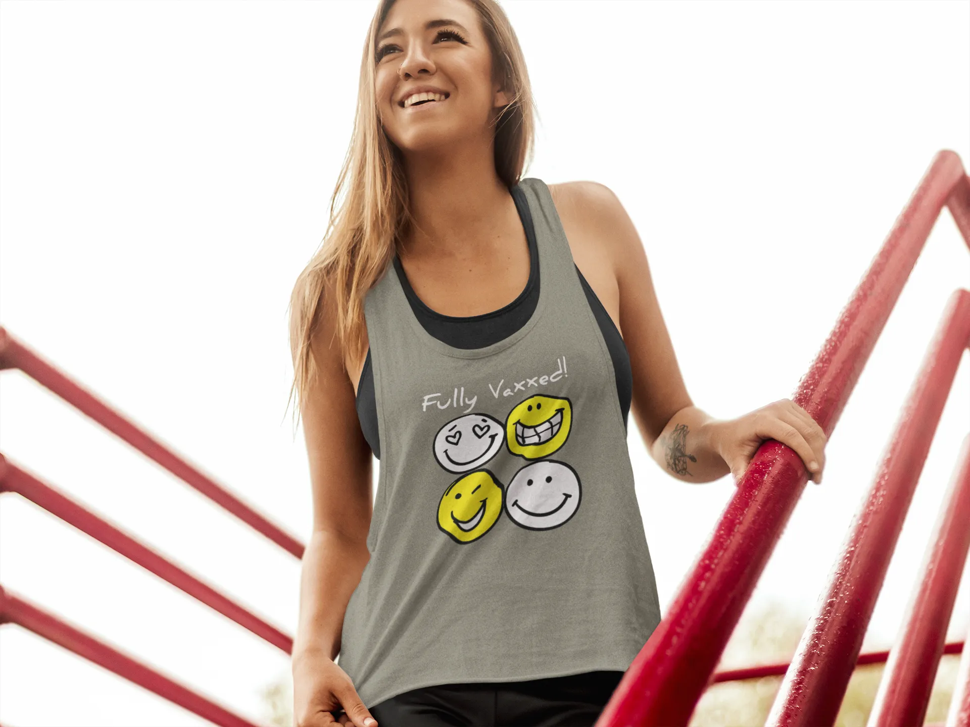Fully Vaxxed! Women's Ideal Racerback Tank