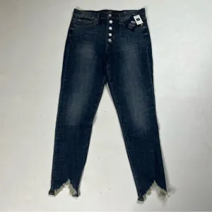 Gap | NWT Super High Rise True Skinny Raw Hem Button Fly Jeans