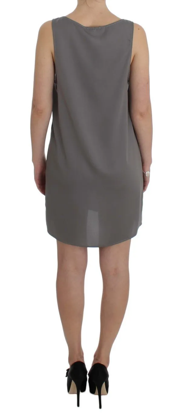 Gray Stretch Shift Lingerie Dress