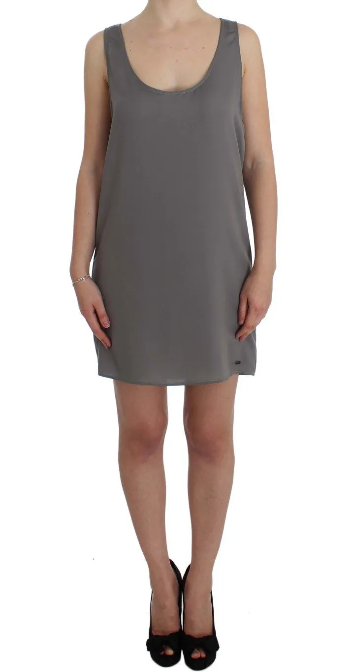 Gray Stretch Shift Lingerie Dress