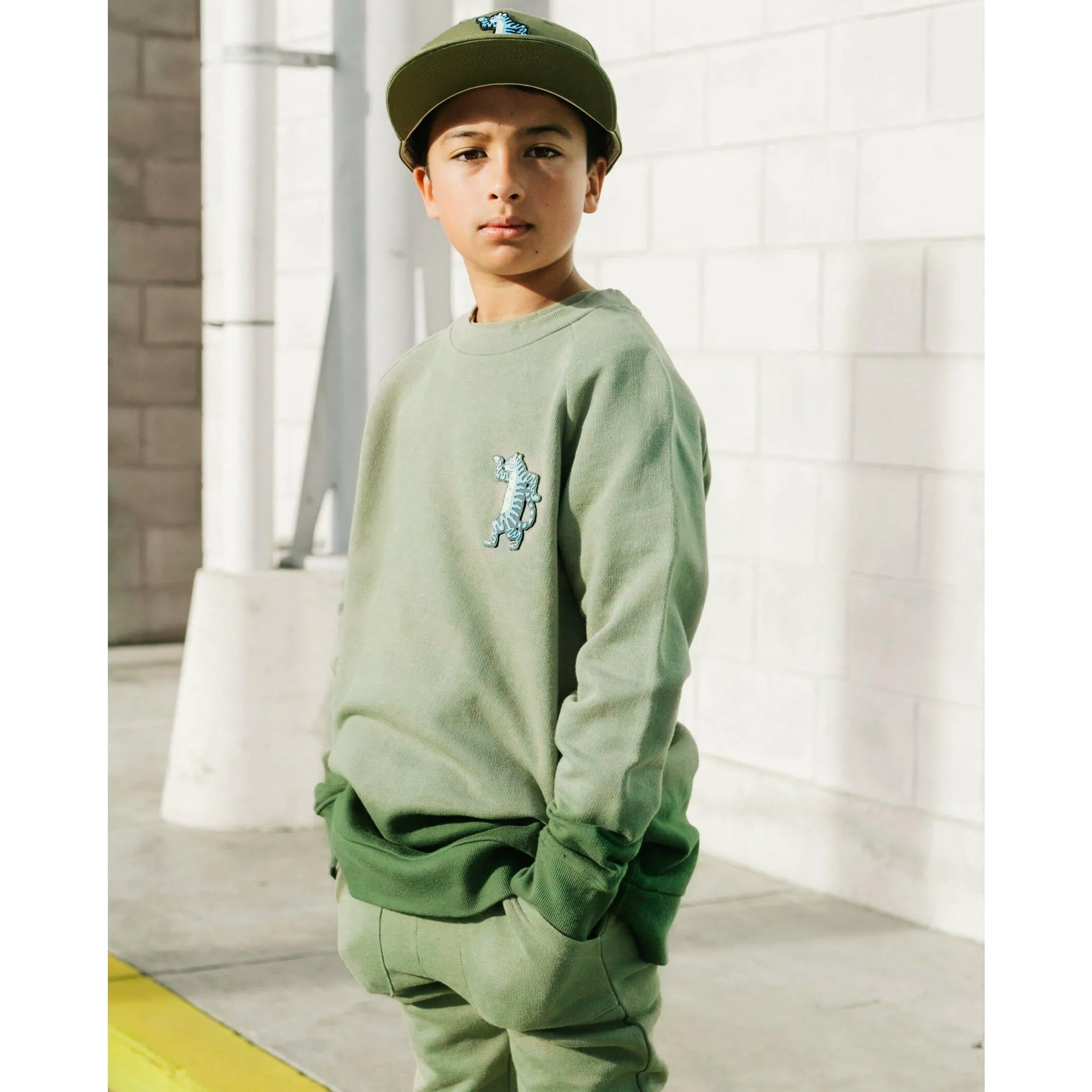 Green Dip-Dye Joggers