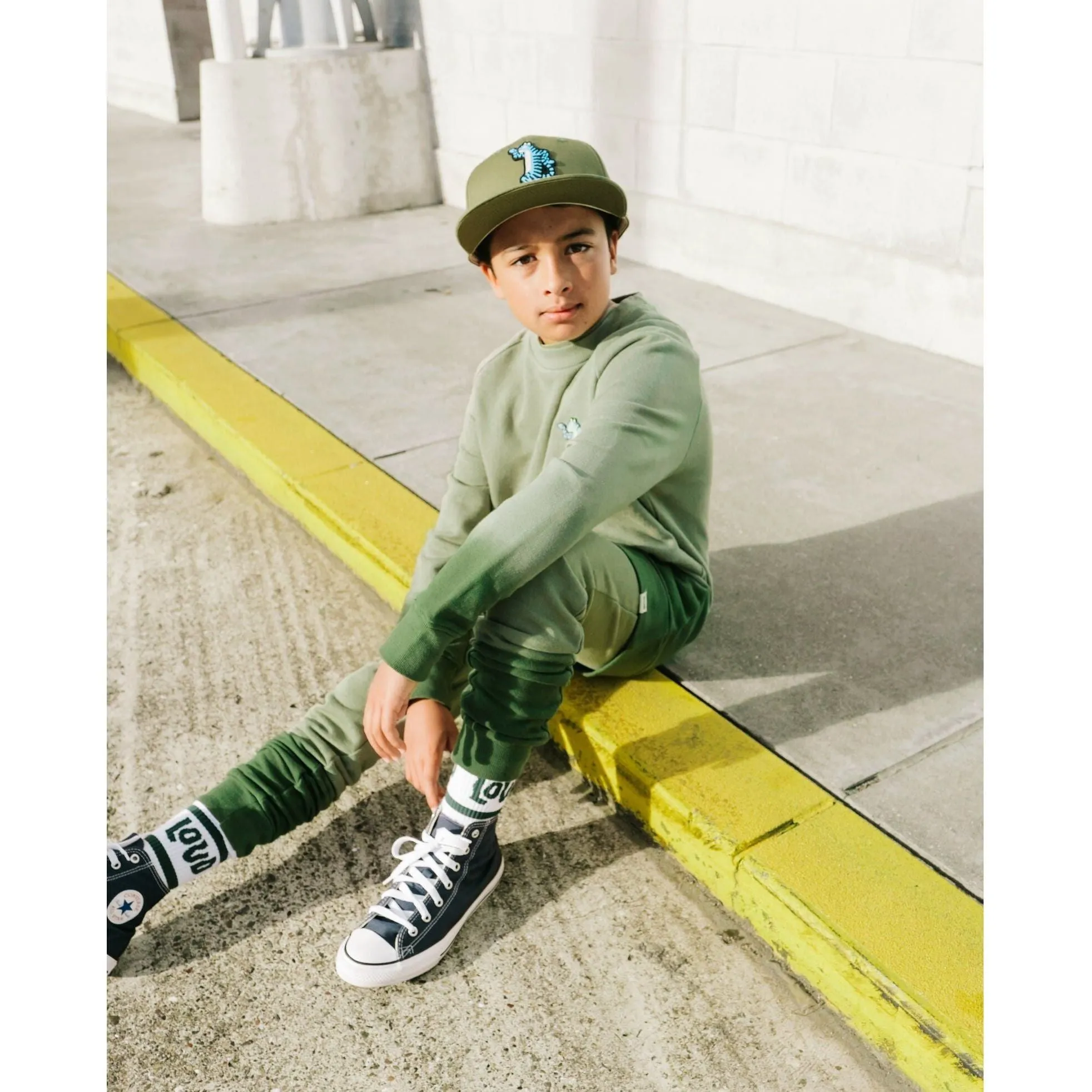 Green Dip-Dye Joggers