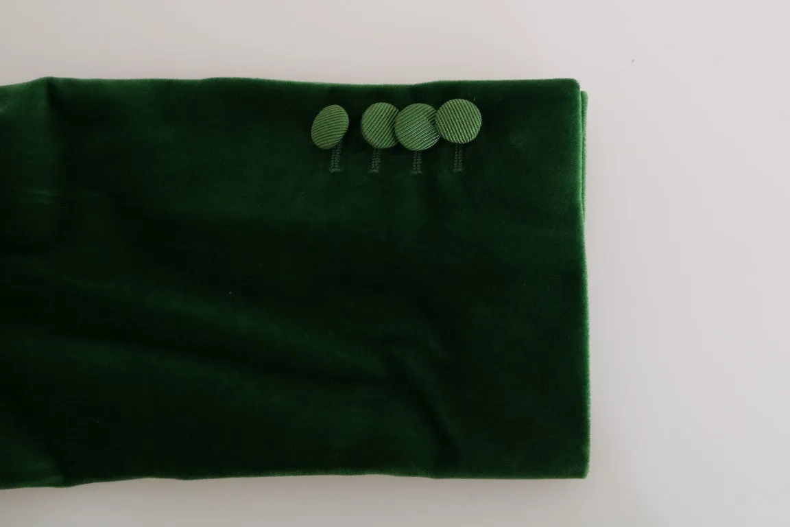 Green Velvet Slim Fit Double Breasted Suit