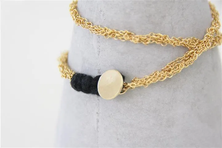 Handmade Double Knitted chain bracelet