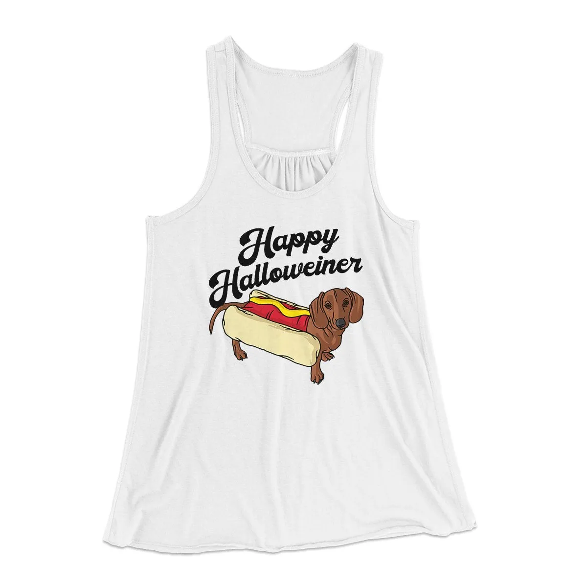Happy Hallowiener Women's Flowey Tank Top