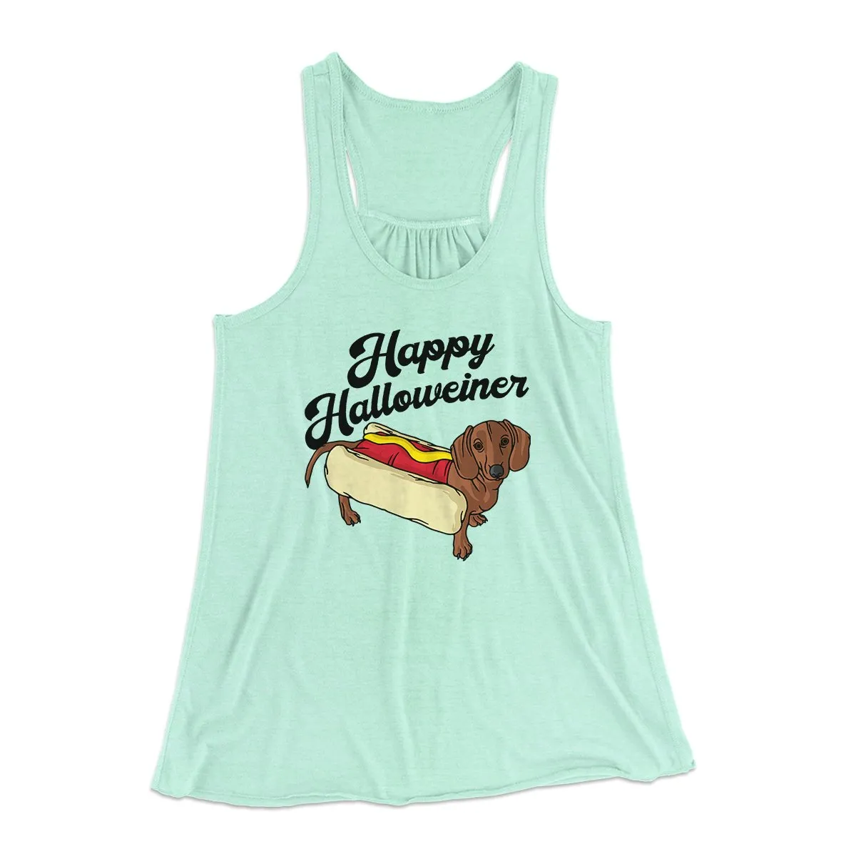 Happy Hallowiener Women's Flowey Tank Top