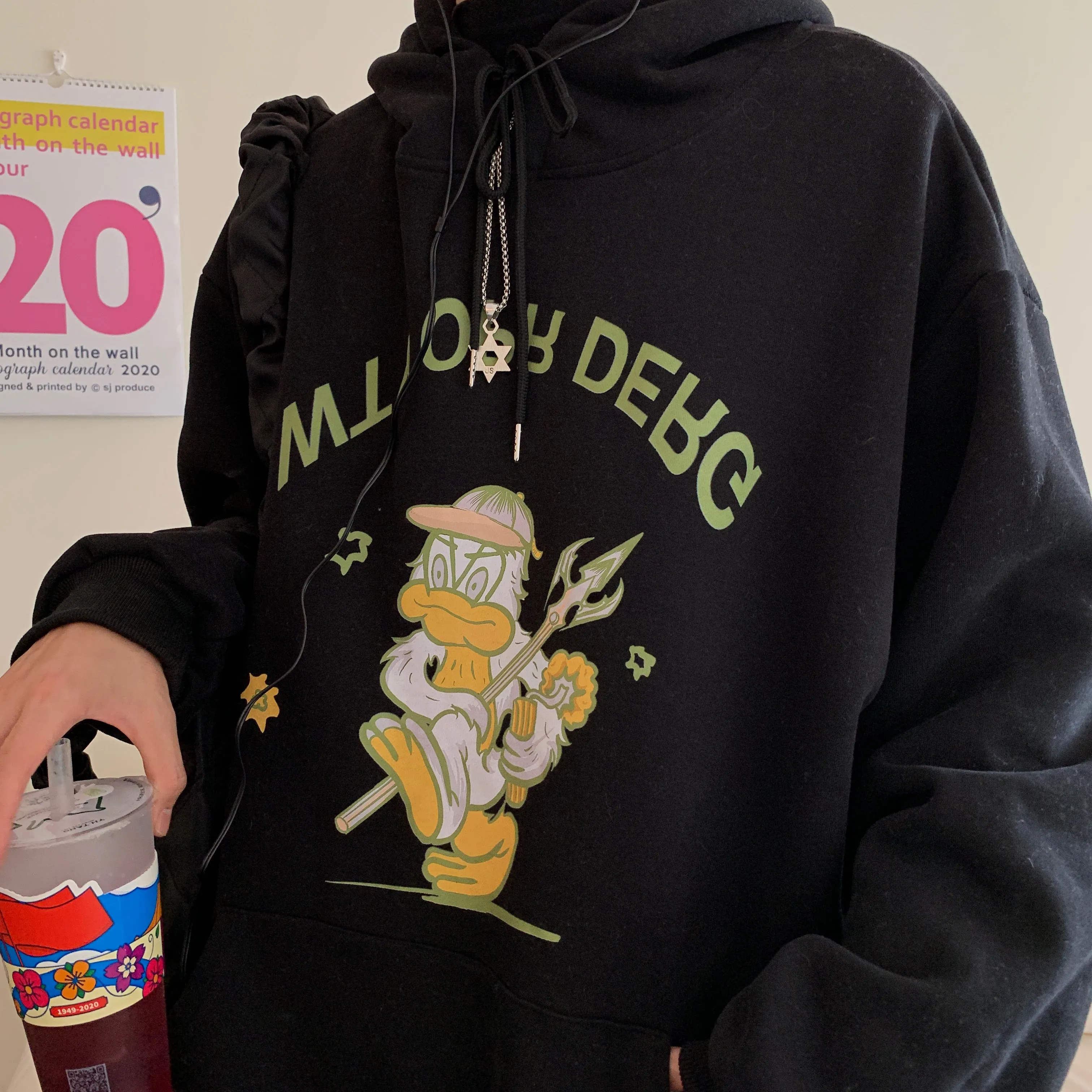 Harajuku all-match hooded top YC24494