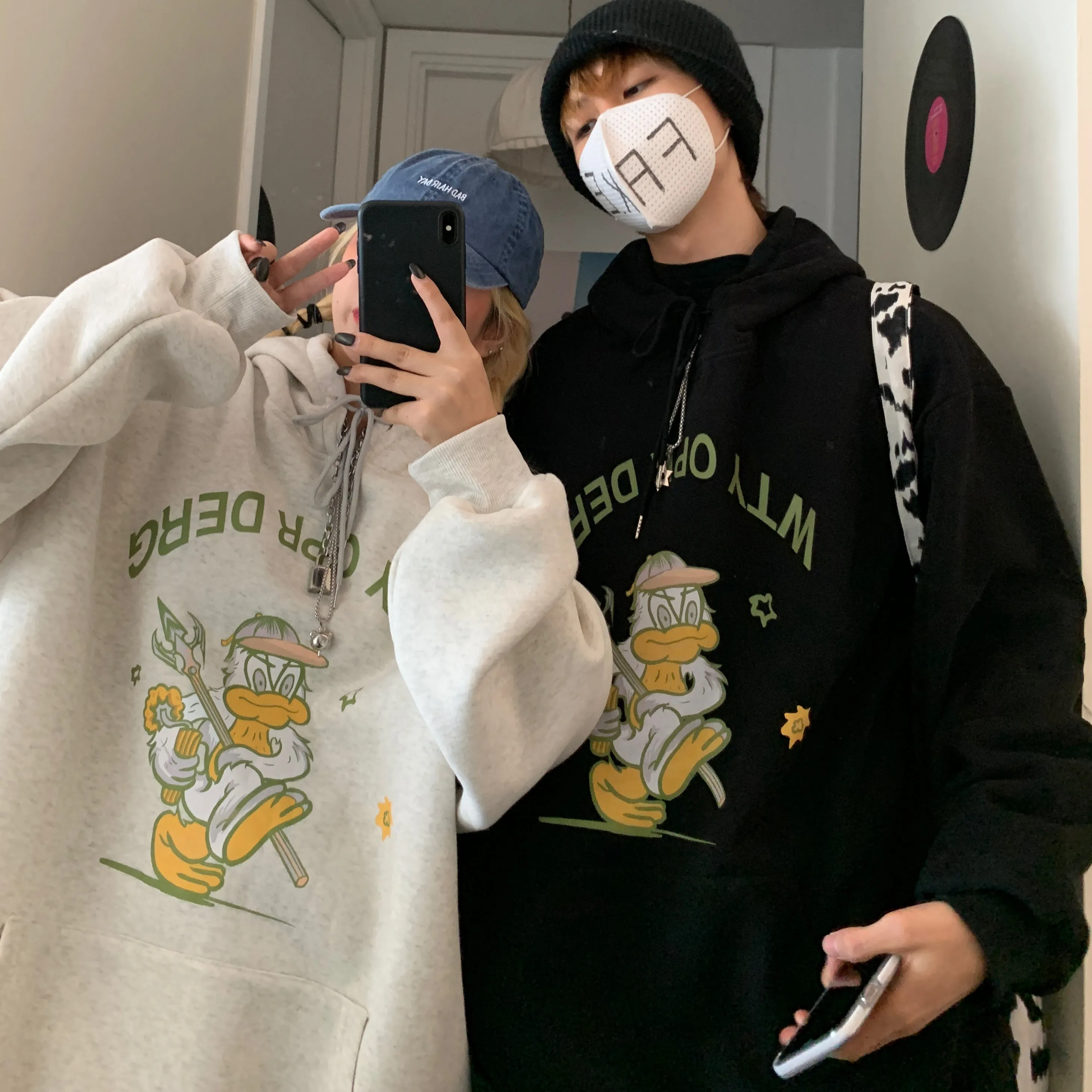 Harajuku all-match hooded top YC24494