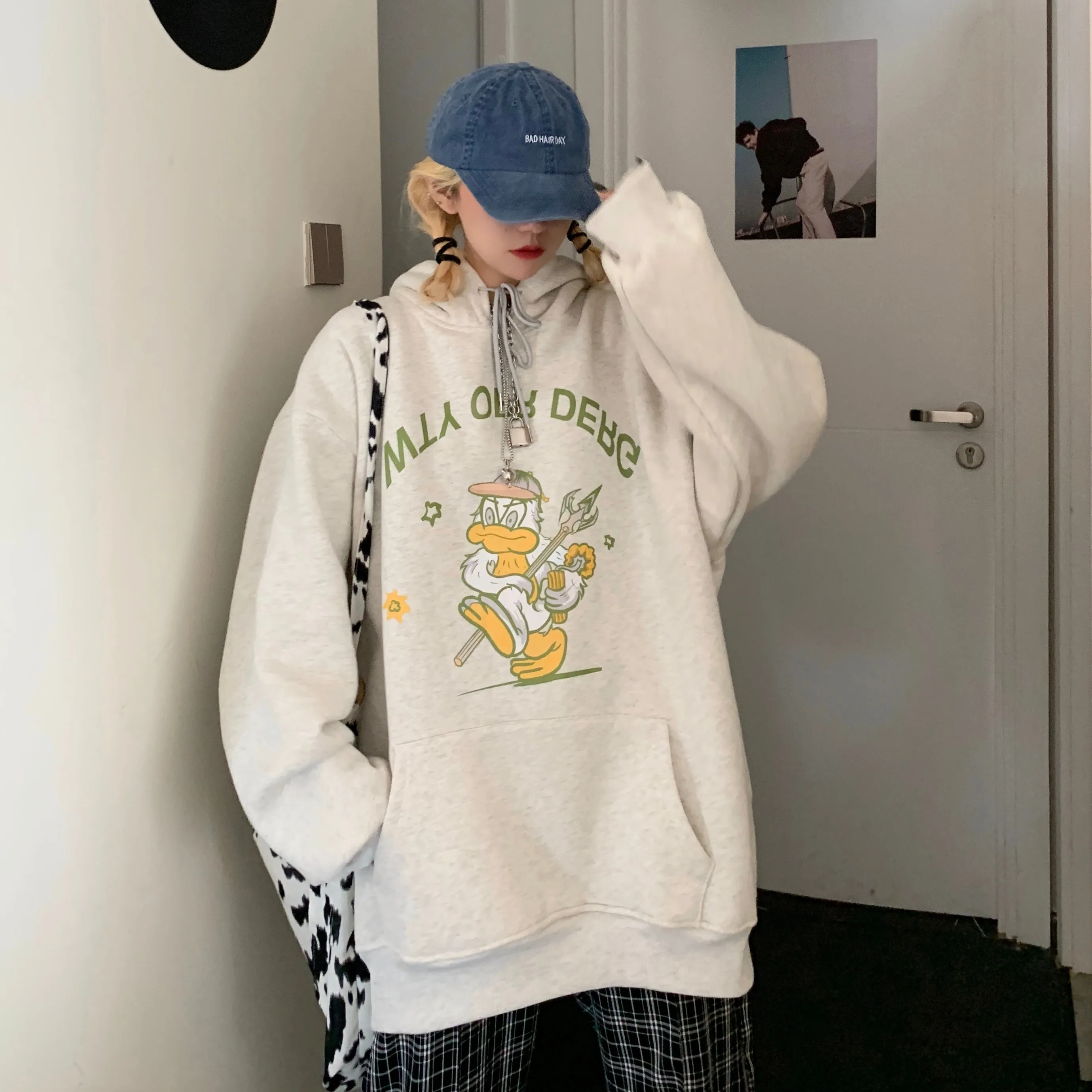 Harajuku all-match hooded top YC24494