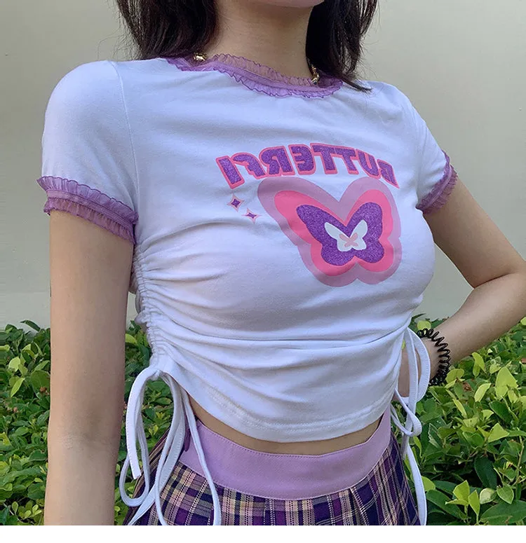 Harajuku Butterfly T-shirt KF81392